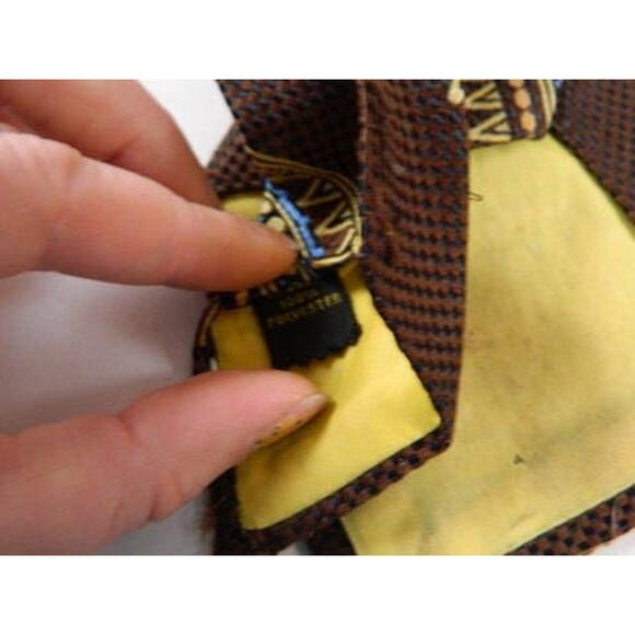 Wide Brown Vintage Tie, Dark Brown Towncraft Par Excellence, Penneys Tie - Picture 4 of 7